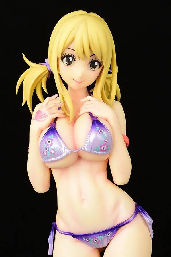 Fairy Tail PVC Statue 1/6 Lucy Heartfilia Swimsuit Pure in Heart Twin Tail Ver. 27 cm product photo