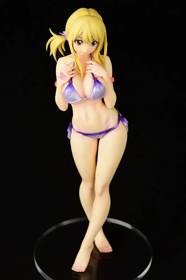 Fairy Tail PVC Statue 1/6 Lucy Heartfilia Swimsuit Pure in Heart Twin Tail Ver. 27 cm product photo