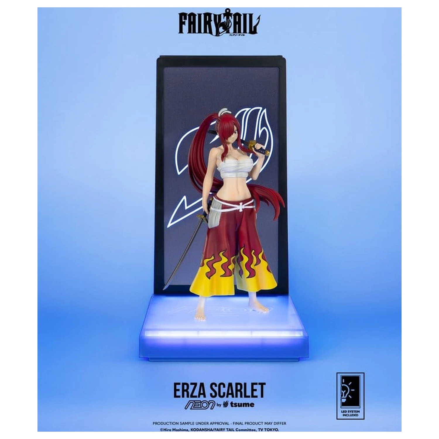 Fairy Tail Neon Figure 1/9 Erza Scarlet 25 cm product photo