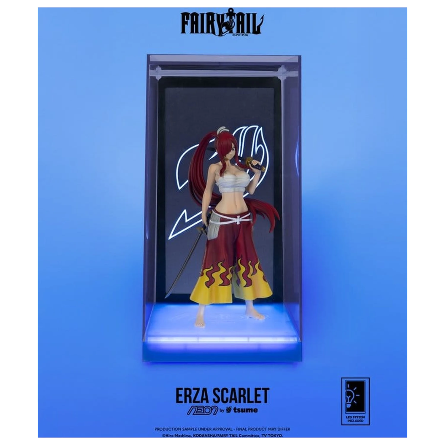 Fairy Tail Neon Figure 1/9 Erza Scarlet 25 cm product photo