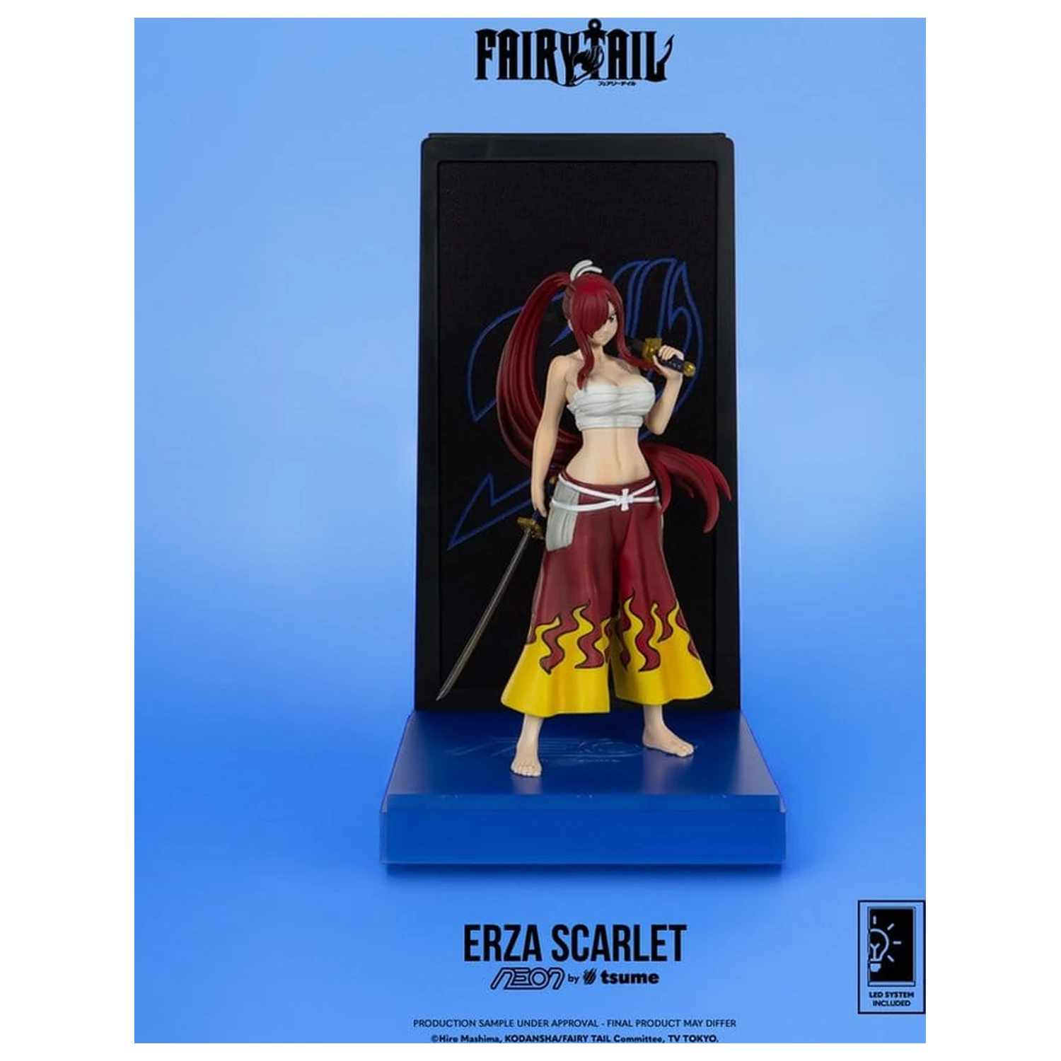 Fairy Tail Neon Figure 1/9 Erza Scarlet 25 cm product photo
