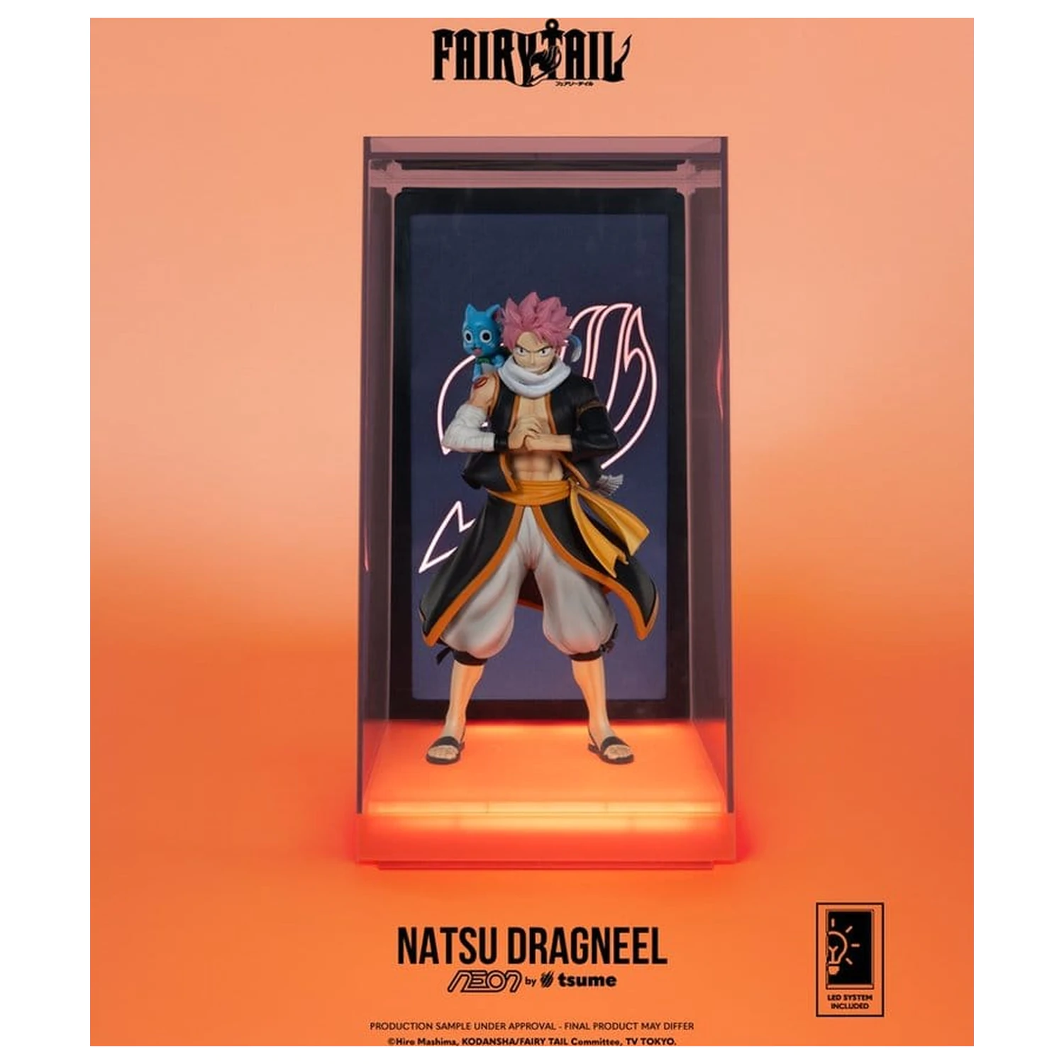 Fairy Tail Neon Figure 1/9 Natsu Dragneel 25 cm product photo