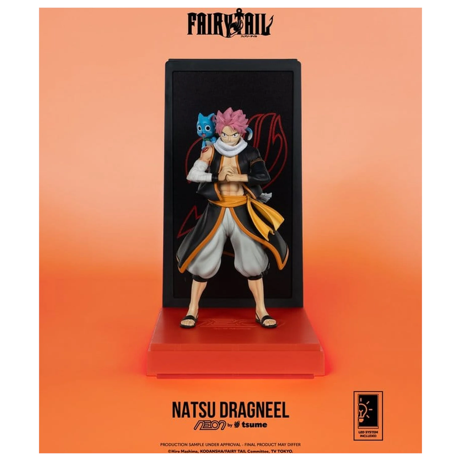 Fairy Tail Neon Figure 1/9 Natsu Dragneel 25 cm product photo