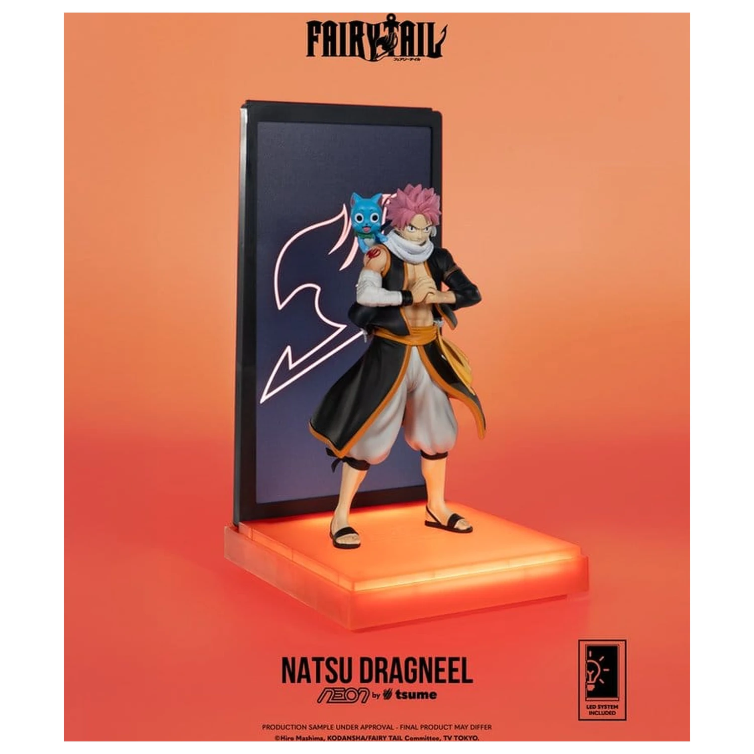 Fairy Tail Neon Figure 1/9 Natsu Dragneel 25 cm product photo