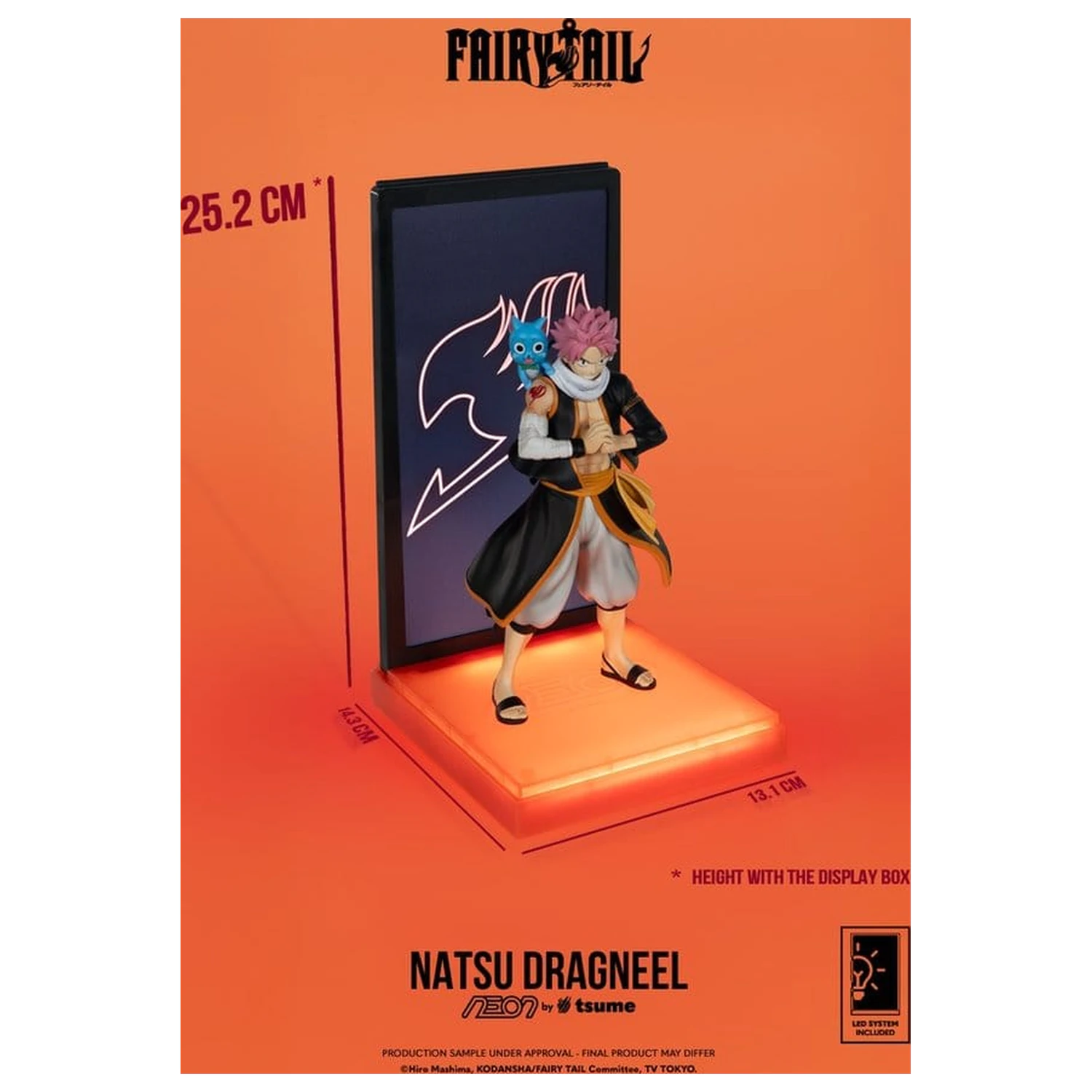 Fairy Tail Neon Figure 1/9 Natsu Dragneel 25 cm product photo