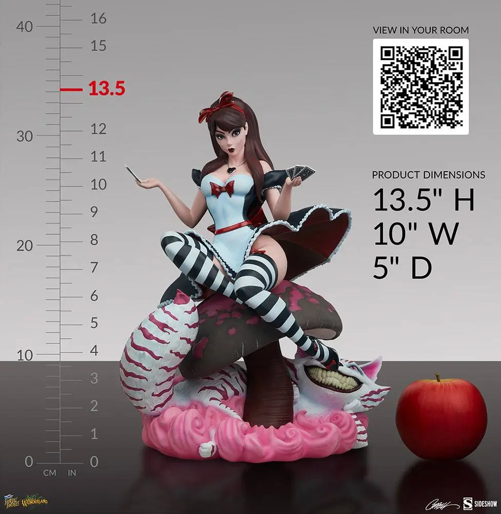 Fairytale Fantasies Collection Statue Alice in Wonderland Game of Hearts Edition 34 cm product photo