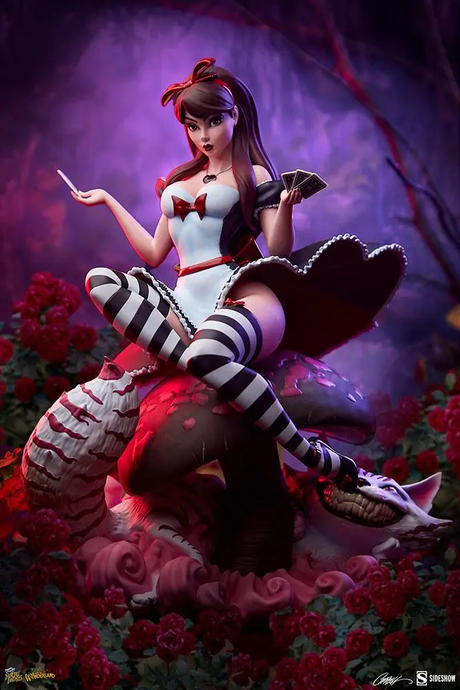 Fairytale Fantasies Collection Statue Alice in Wonderland Game of Hearts Edition 34 cm product photo