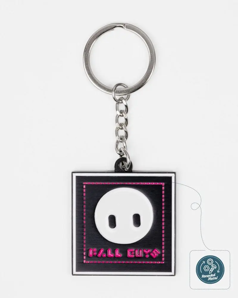 Fall Guys Metal Keychain Square Eyes product photo