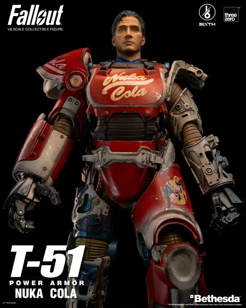 Fallout Action Figure 1/6 T-51 Nuka Cola Power Armor 37 cm product photo