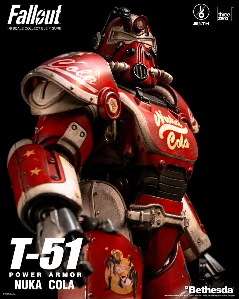 Fallout Action Figure 1/6 T-51 Nuka Cola Power Armor 37 cm product photo