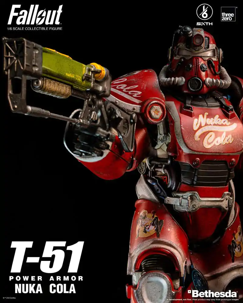 Fallout Action Figure 1/6 T-51 Nuka Cola Power Armor 37 cm product photo