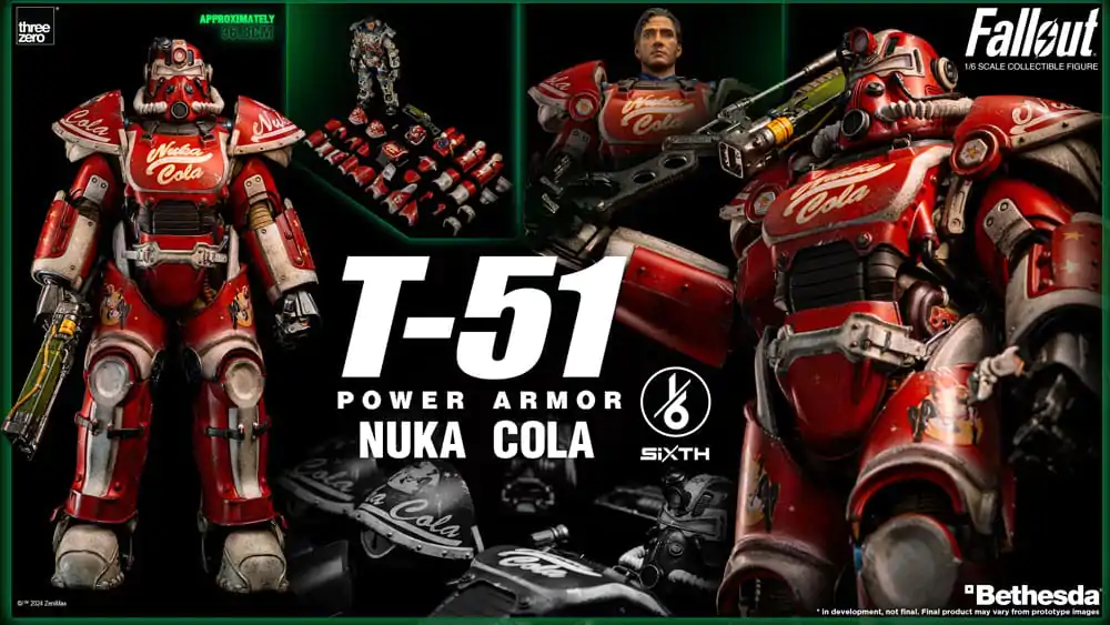 Fallout Action Figure 1/6 T-51 Nuka Cola Power Armor 37 cm product photo