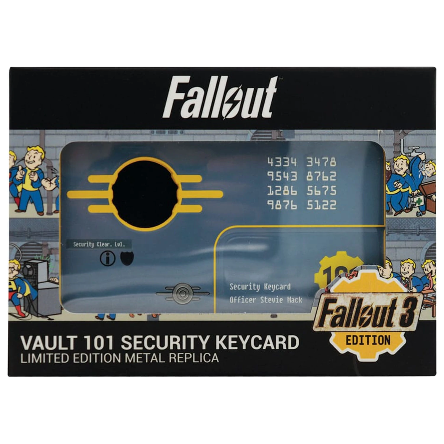 Fallout 3 Replica Vault 101 Security Keycard Limited Edition product photo