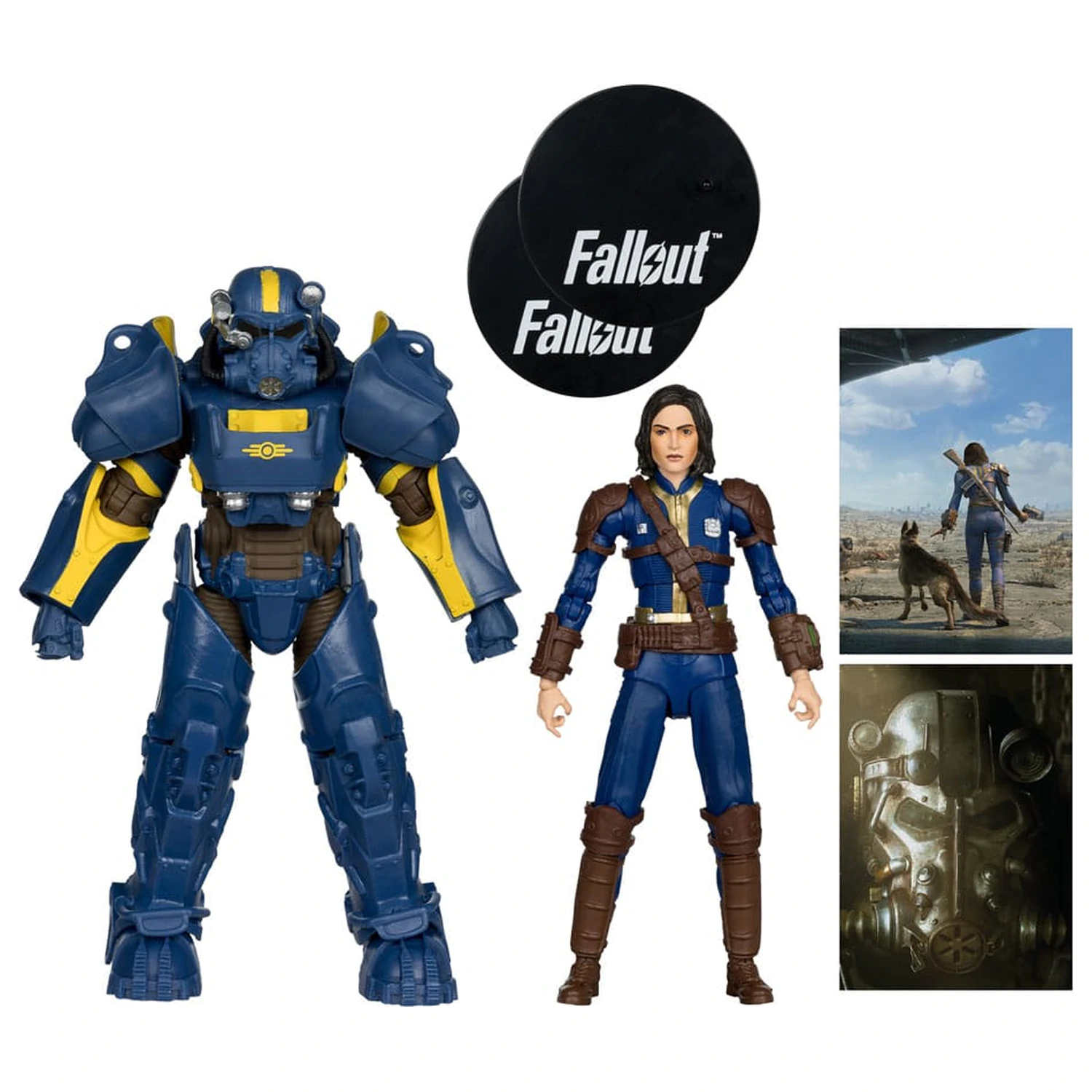 Fallout 4 Statue 2-Pack T-60 Vault Tec & Sole Survivor 18 cm product photo