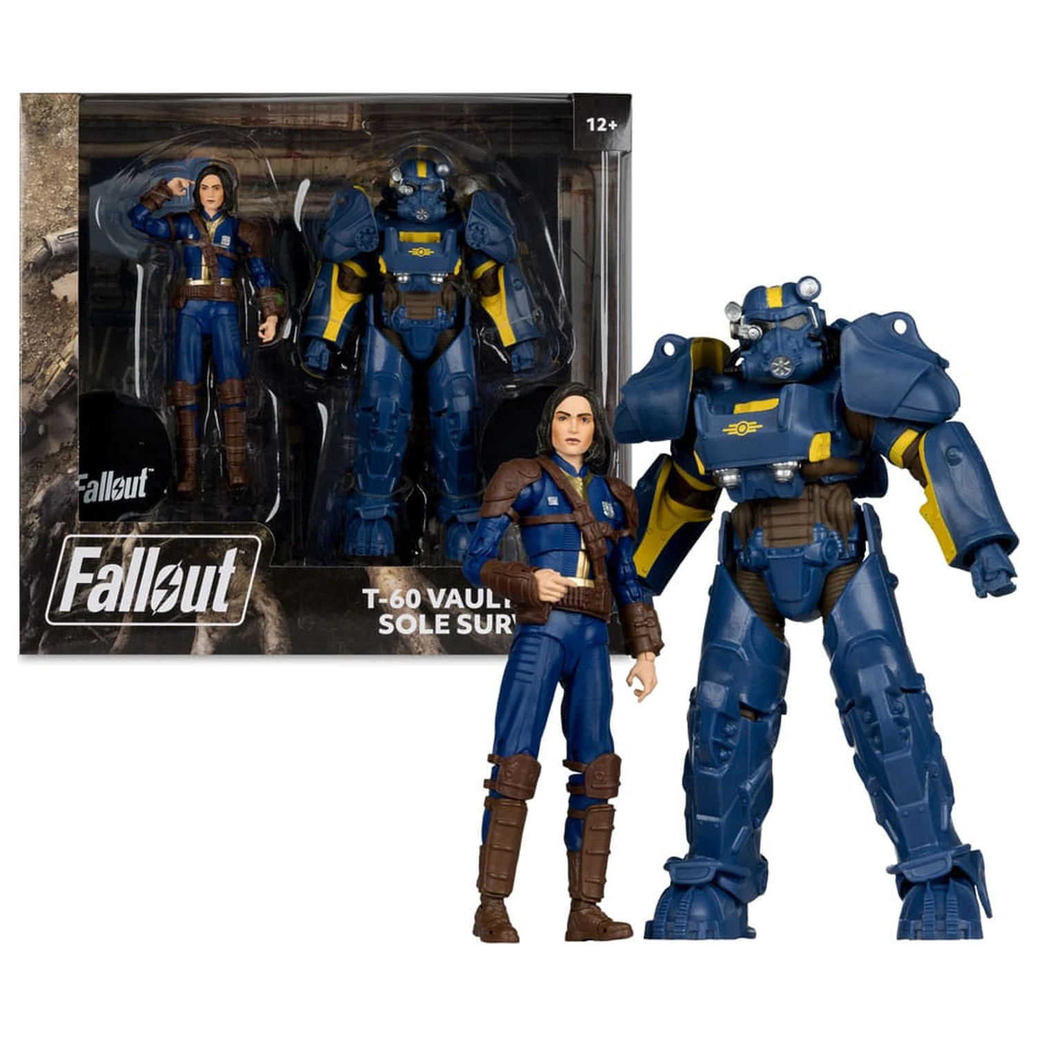 Fallout 4 Statue 2-Pack T-60 Vault Tec & Sole Survivor 18 cm product photo