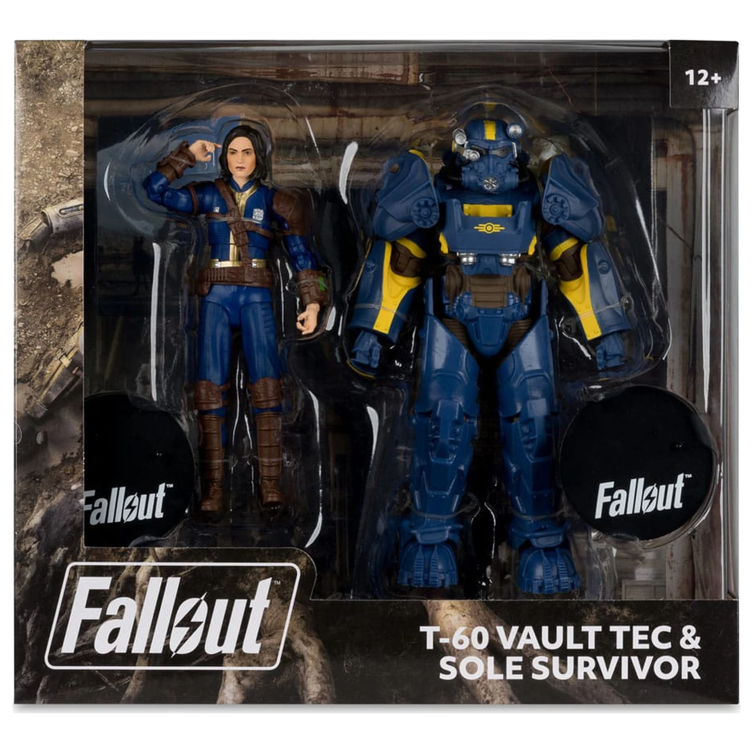 Fallout 4 Statue 2-Pack T-60 Vault Tec & Sole Survivor 18 cm product photo