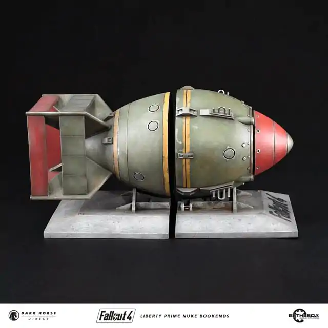 Fallout 4 PVC Statue Liberty Prime Nuke Bomb Bookends 17 cm product photo