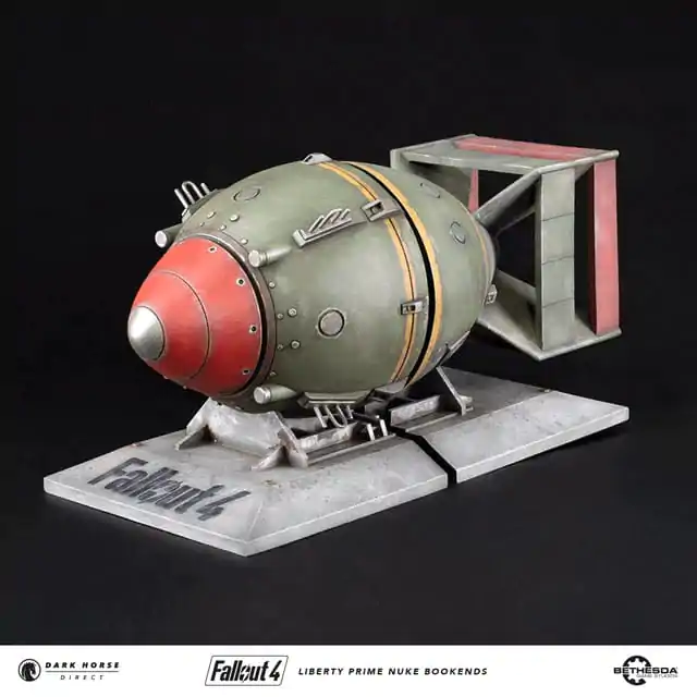 Fallout 4 PVC Statue Liberty Prime Nuke Bomb Bookends 17 cm product photo
