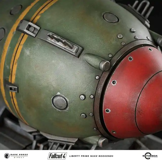 Fallout 4 PVC Statue Liberty Prime Nuke Bomb Bookends 17 cm product photo
