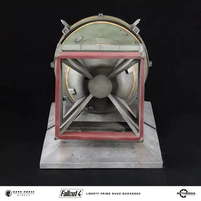 Fallout 4 PVC Statue Liberty Prime Nuke Bomb Bookends 17 cm product photo