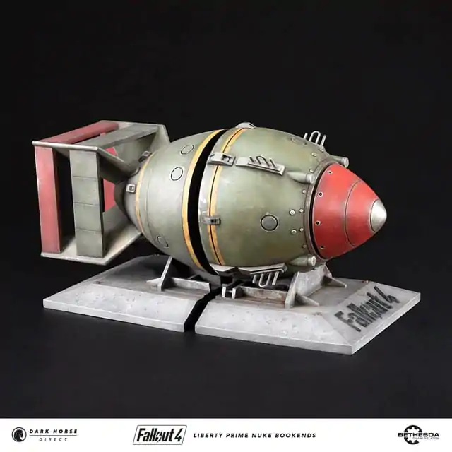 Fallout 4 PVC Statue Liberty Prime Nuke Bomb Bookends 17 cm product photo
