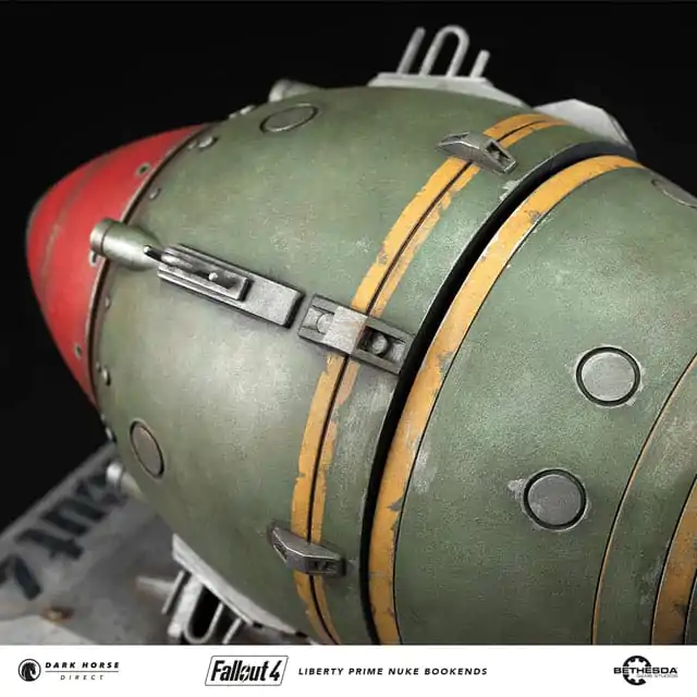 Fallout 4 PVC Statue Liberty Prime Nuke Bomb Bookends 17 cm product photo
