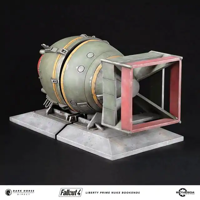 Fallout 4 PVC Statue Liberty Prime Nuke Bomb Bookends 17 cm product photo