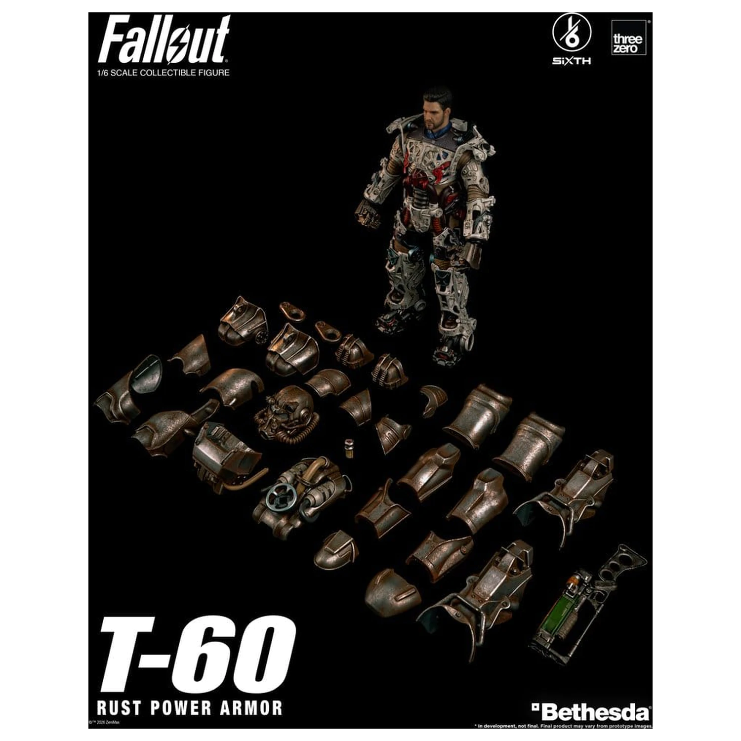 Fallout Action Figure 1/6 T-60 Rust Power Armor product photo