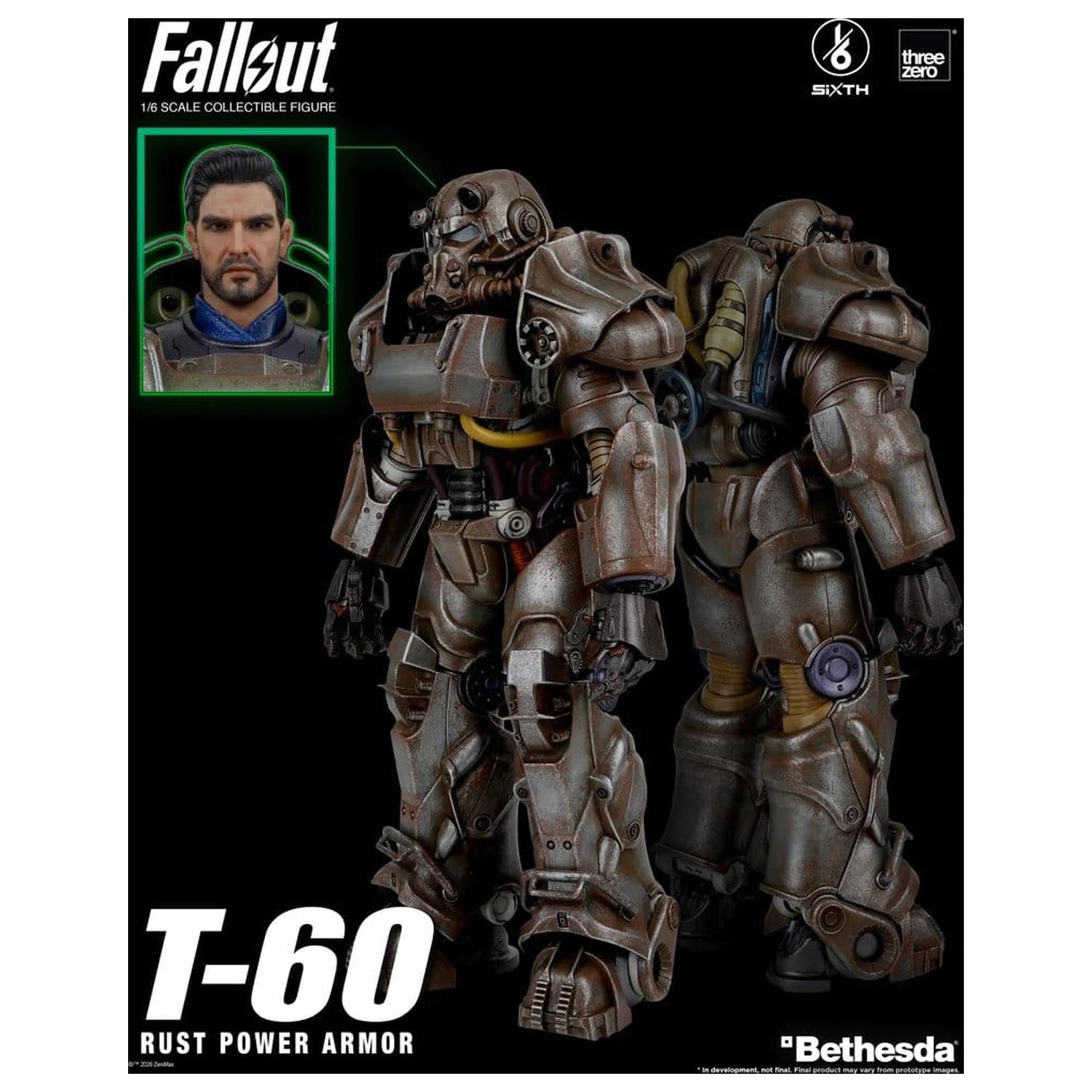 Fallout Action Figure 1/6 T-60 Rust Power Armor product photo