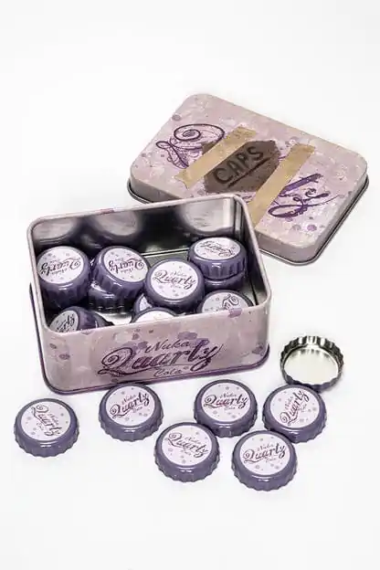 Fallout Bottle Caps Series Collectible Tin Nuka Quartz 10 cm product photo