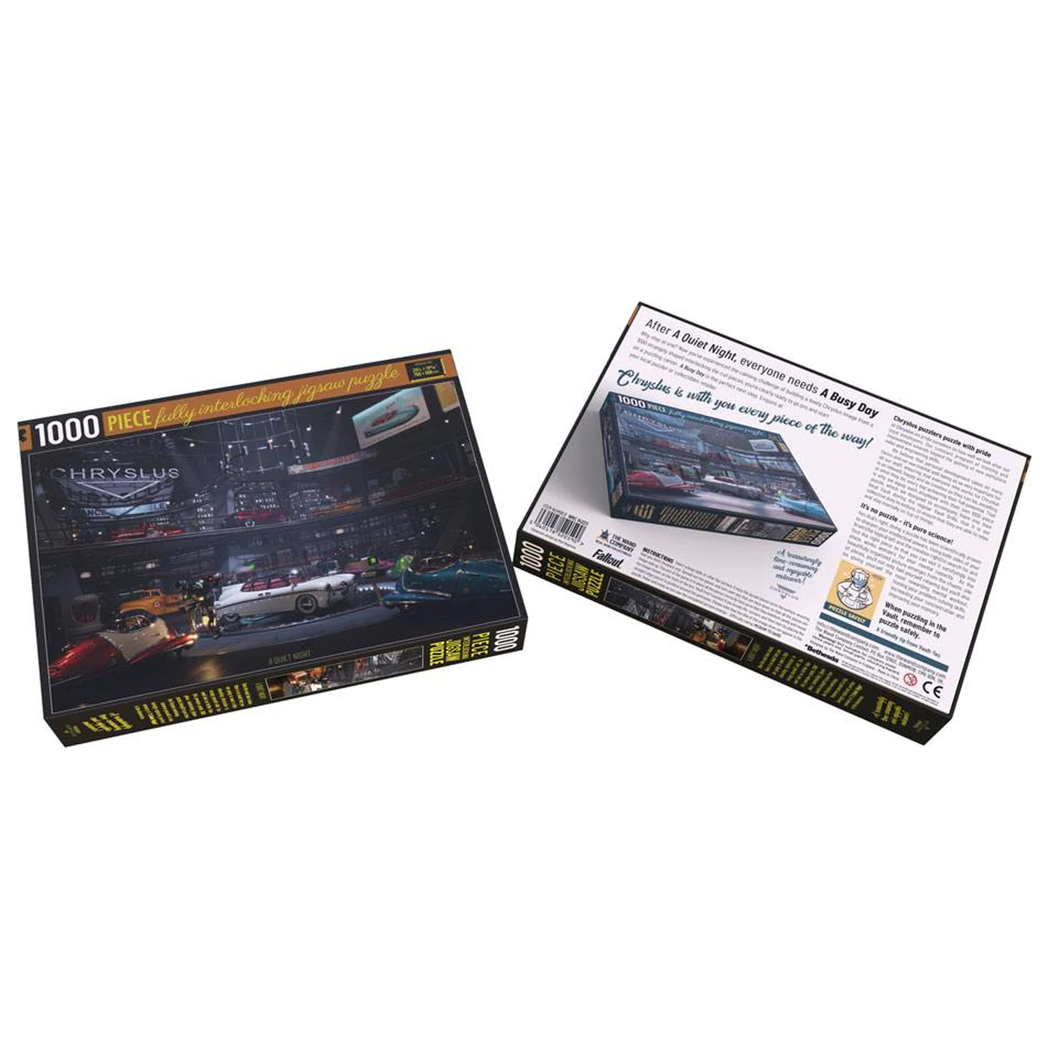 Fallout Chryslus Showroom Jigsaw Puzzle A Quiet Night (1000 pieces) product photo