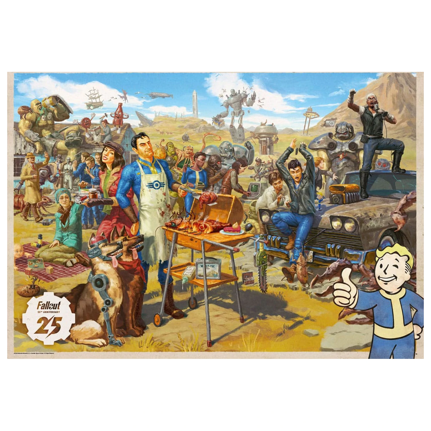 Fallout gift set Fallout Vault Loot Collection (Puzzle, socks, figurine & key ring) product photo