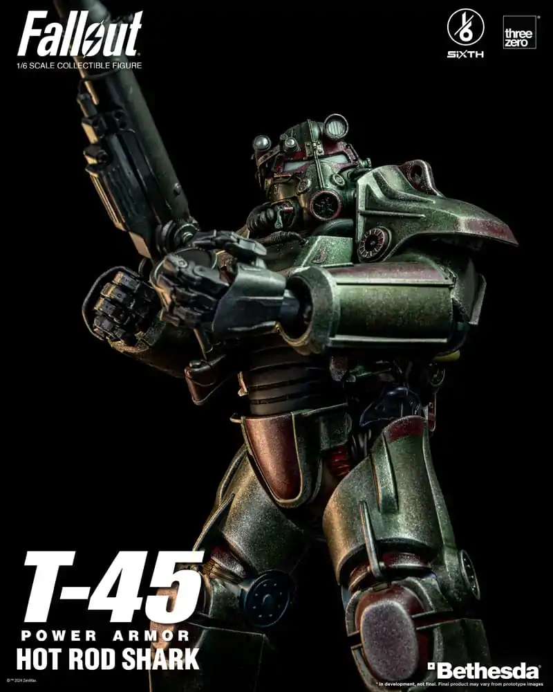 Fallout FigZero Action Figure 1/6 T-45 Hot Rod Shark Power Armor 37 cm product photo