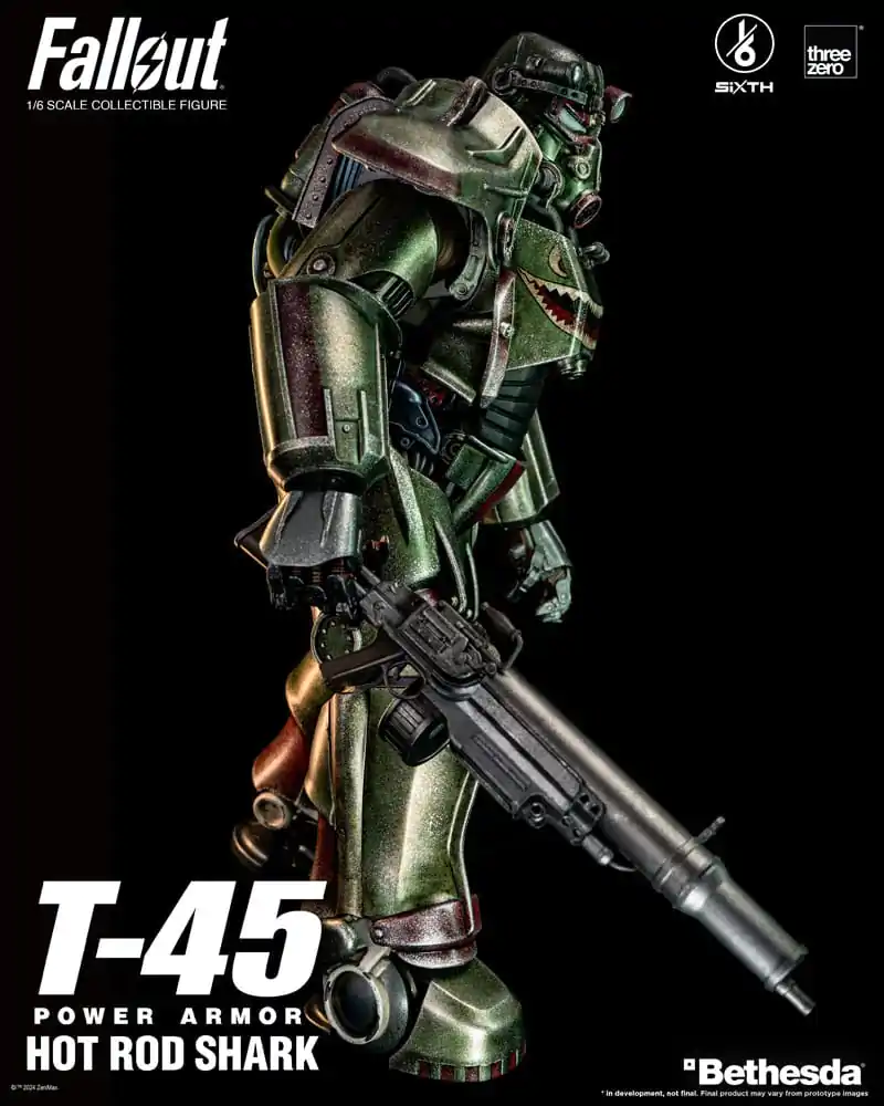 Fallout FigZero Action Figure 1/6 T-45 Hot Rod Shark Power Armor 37 cm termékfotó