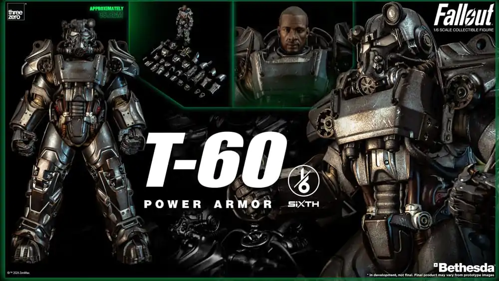 Fallout FigZero Action Figure 1/6 T-60 Power Armor 37 cm termékfotó
