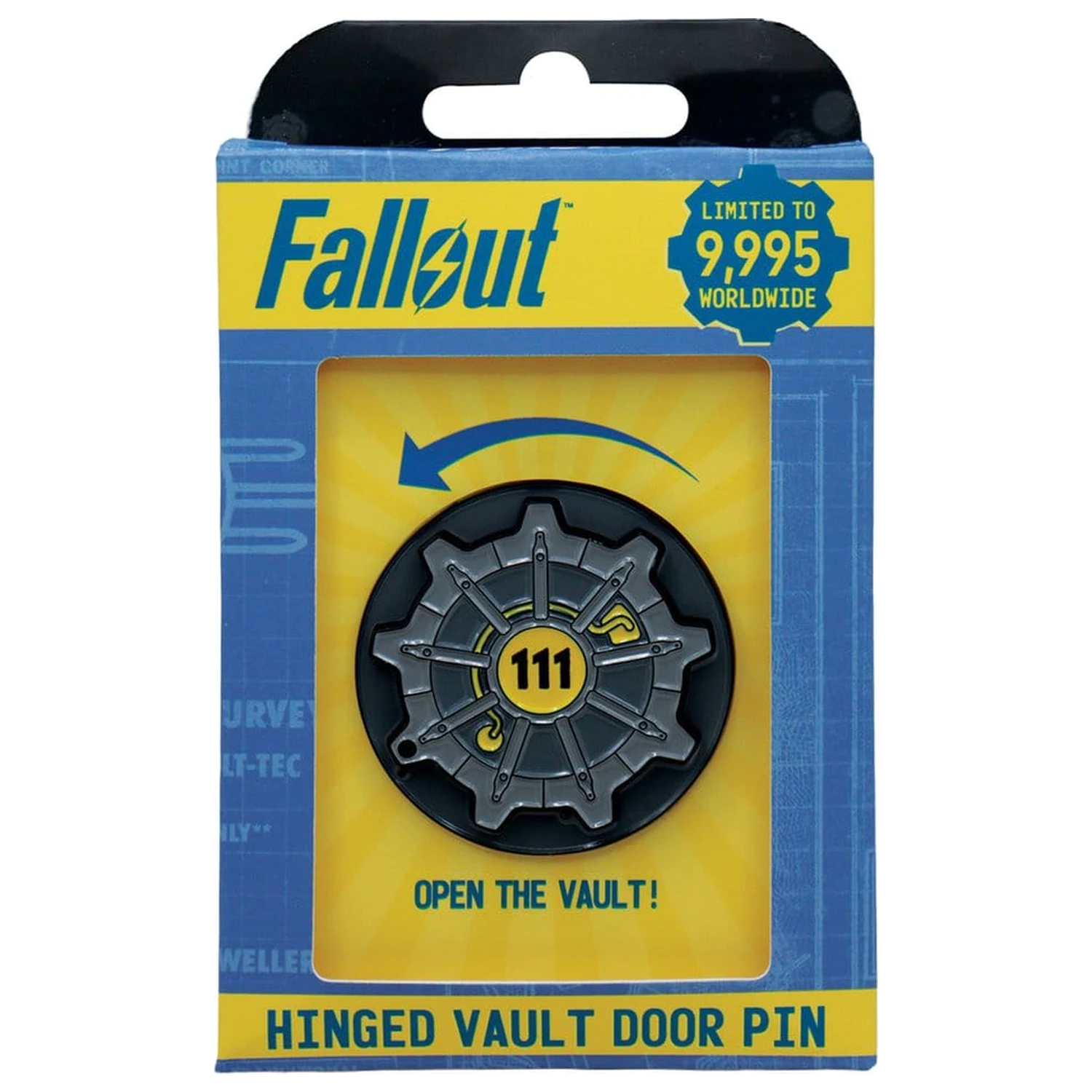 Fallout Pin Badge Vault Door 111 Limited Edition Hinged product photo