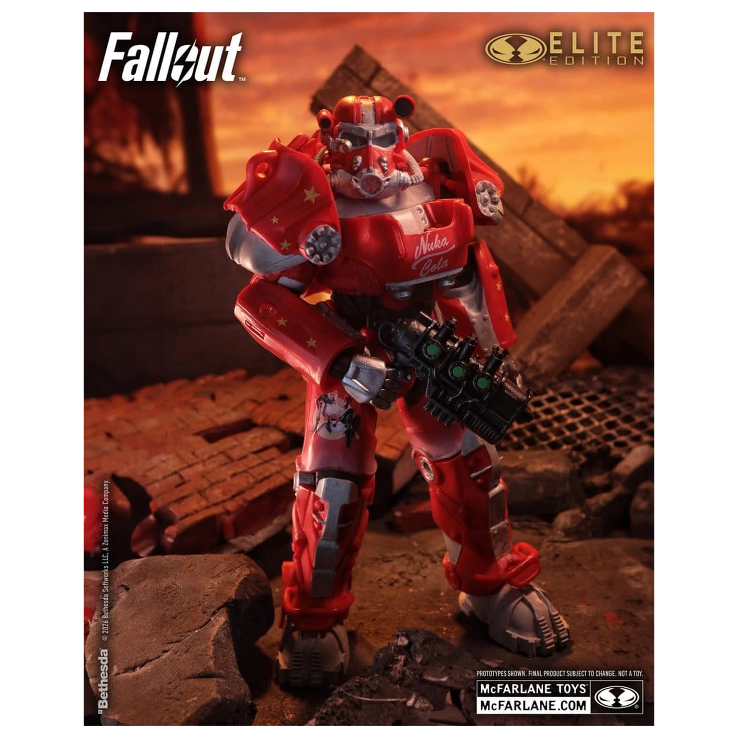 Fallout McFarlane Elite Edition Action Figure Fallout 76 Nuka Cola T-60 (Gold Label) 19 cm product photo