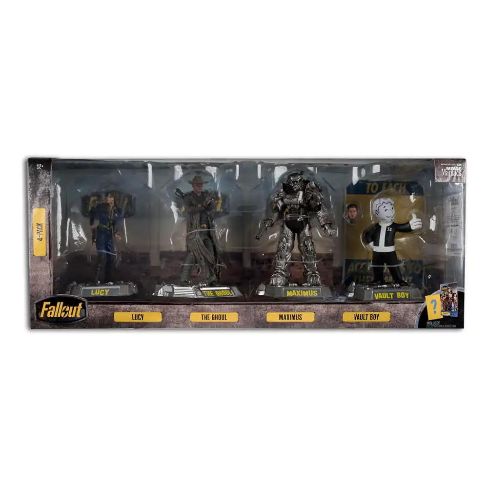 Fallout Movie Maniacs PVC Statue 4-Pack Lucy, Maximus, The Ghoul & Vault Boy 15 cm product photo