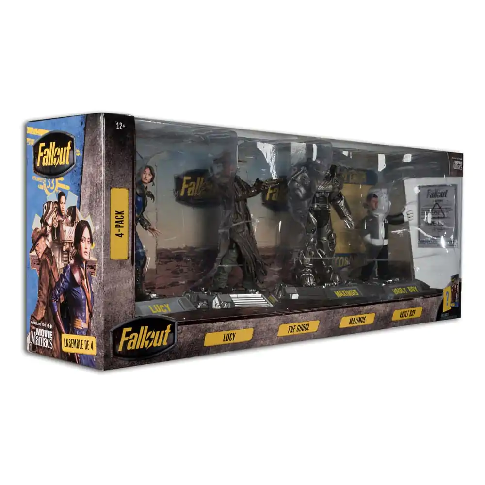 Fallout Movie Maniacs PVC Statue 4-Pack Lucy, Maximus, The Ghoul & Vault Boy 15 cm termékfotó