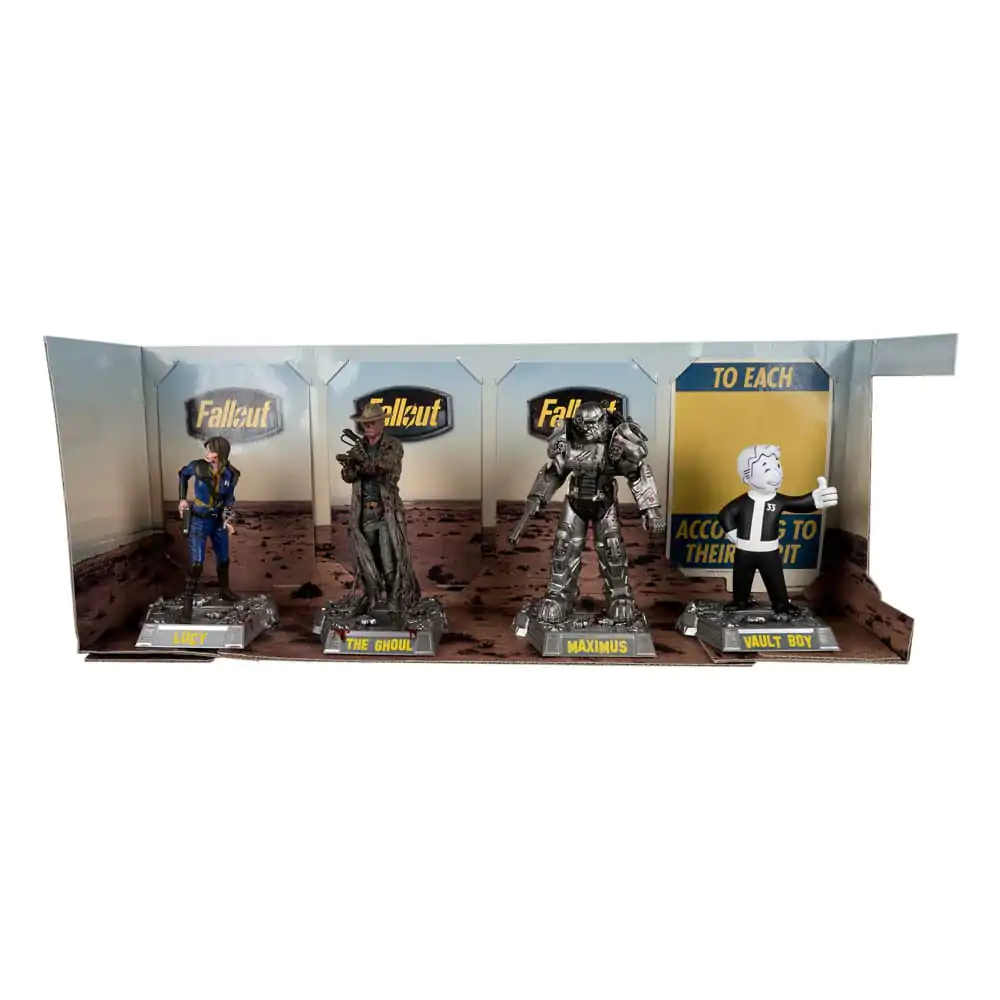 Fallout Movie Maniacs PVC Statue 4-Pack Lucy, Maximus, The Ghoul & Vault Boy 15 cm termékfotó