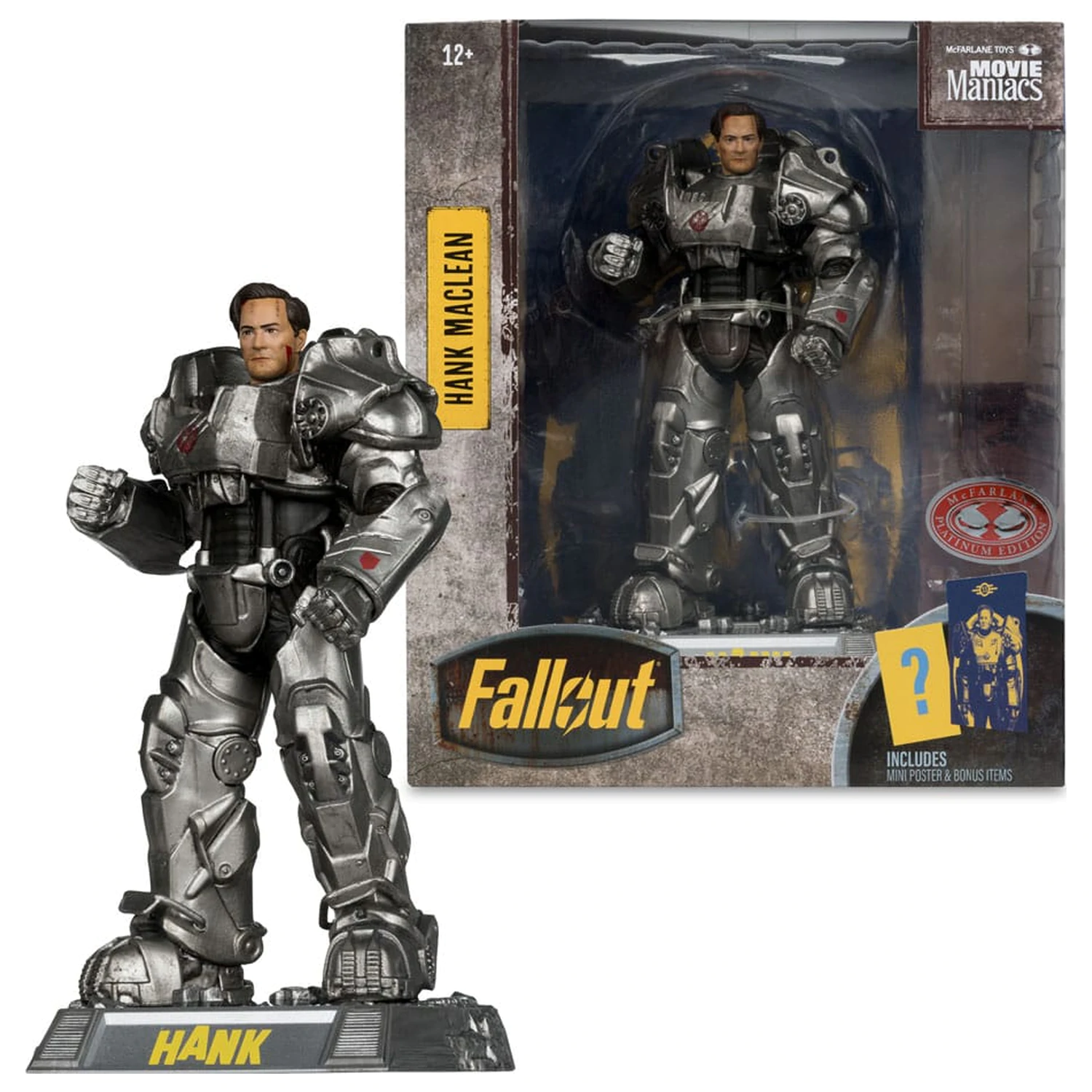 Fallout Movie Maniacs Action Figure Hank Maclean (Season 2) (Red Platinum Edition) 17 cm product photo