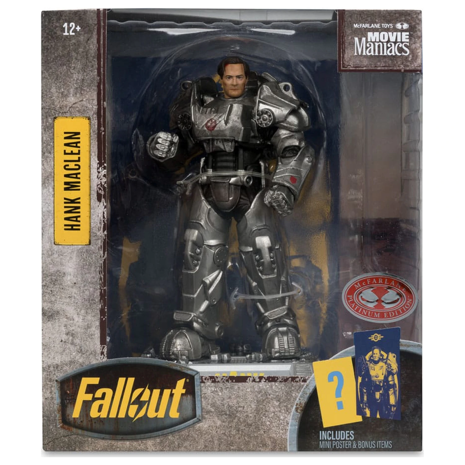Fallout Movie Maniacs Action Figure Hank Maclean (Season 2) (Red Platinum Edition) 17 cm product photo