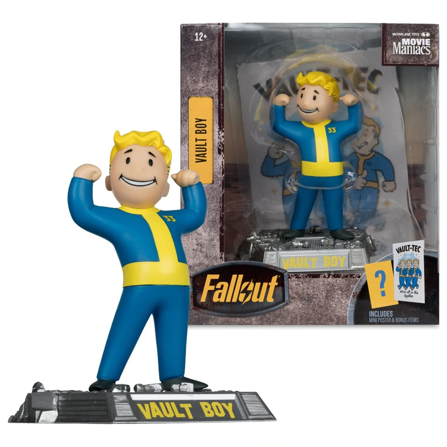 Fallout Movie Maniacs Action Figure Vault Boy Version 1 14 cm product photo