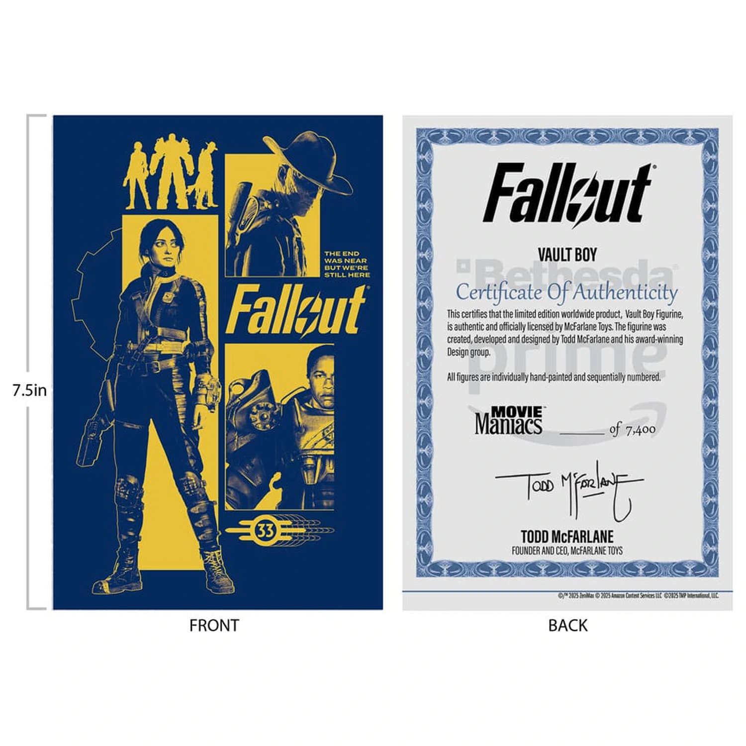 Fallout Movie Maniacs Action Figure Vault Boy Version 3 14 cm product photo