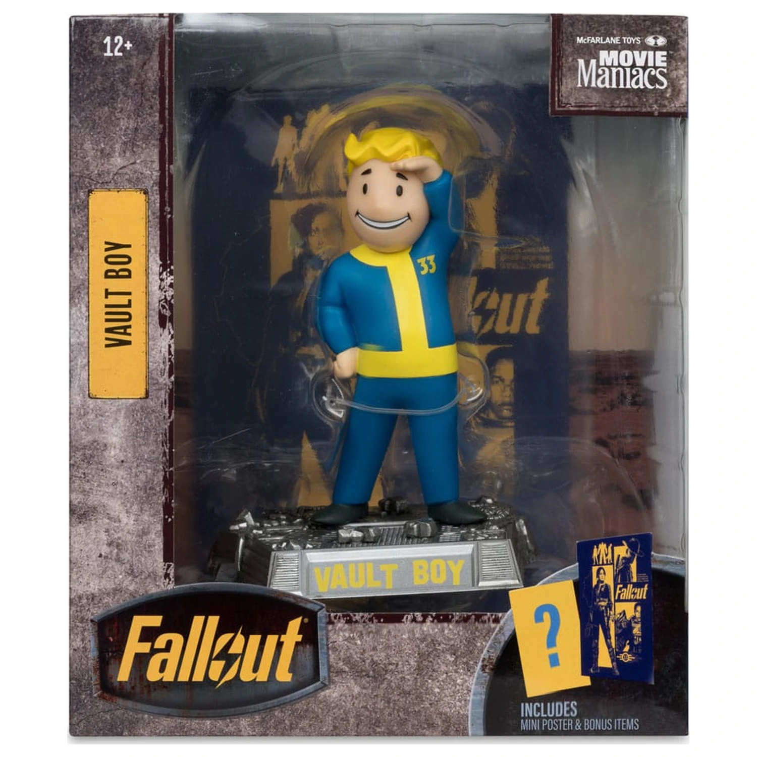 Fallout Movie Maniacs Action Figure Vault Boy Version 3 14 cm product photo