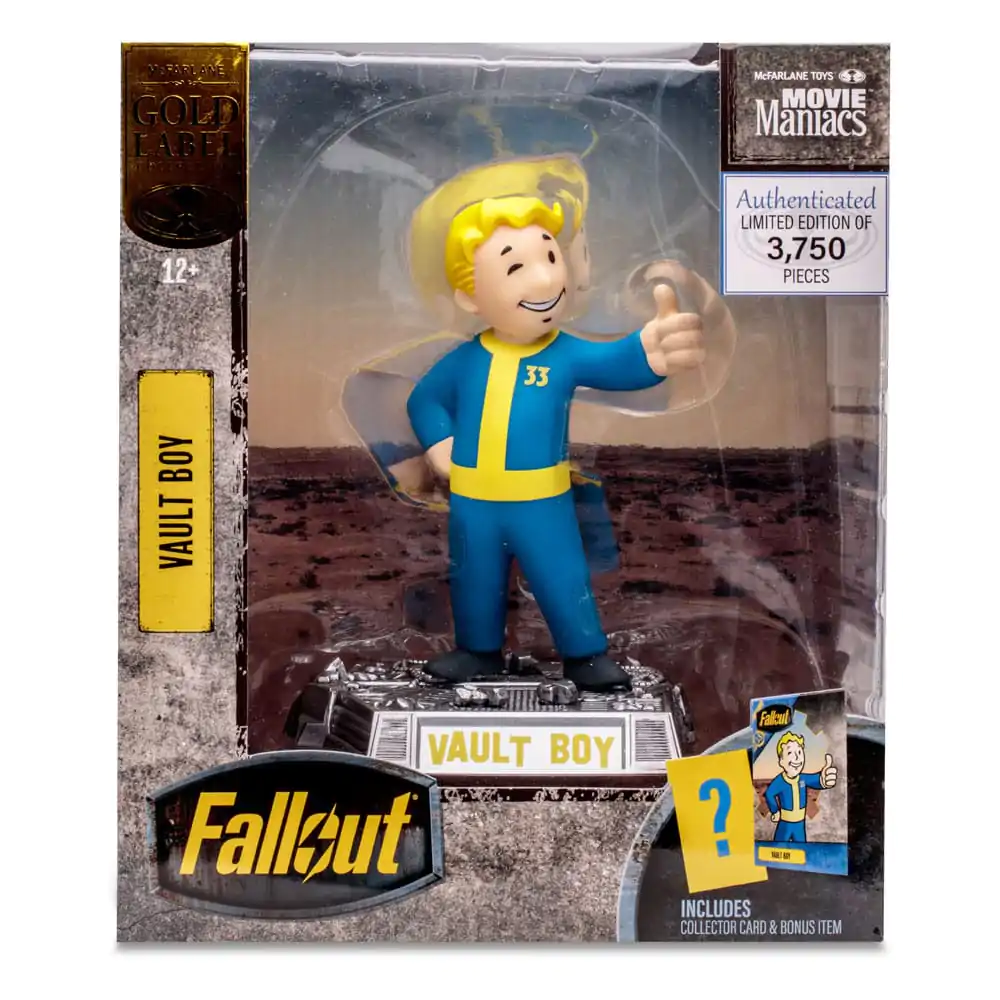 Fallout Movie Maniacs Action Figure Vault Boy (Gold Label) 15 cm termékfotó