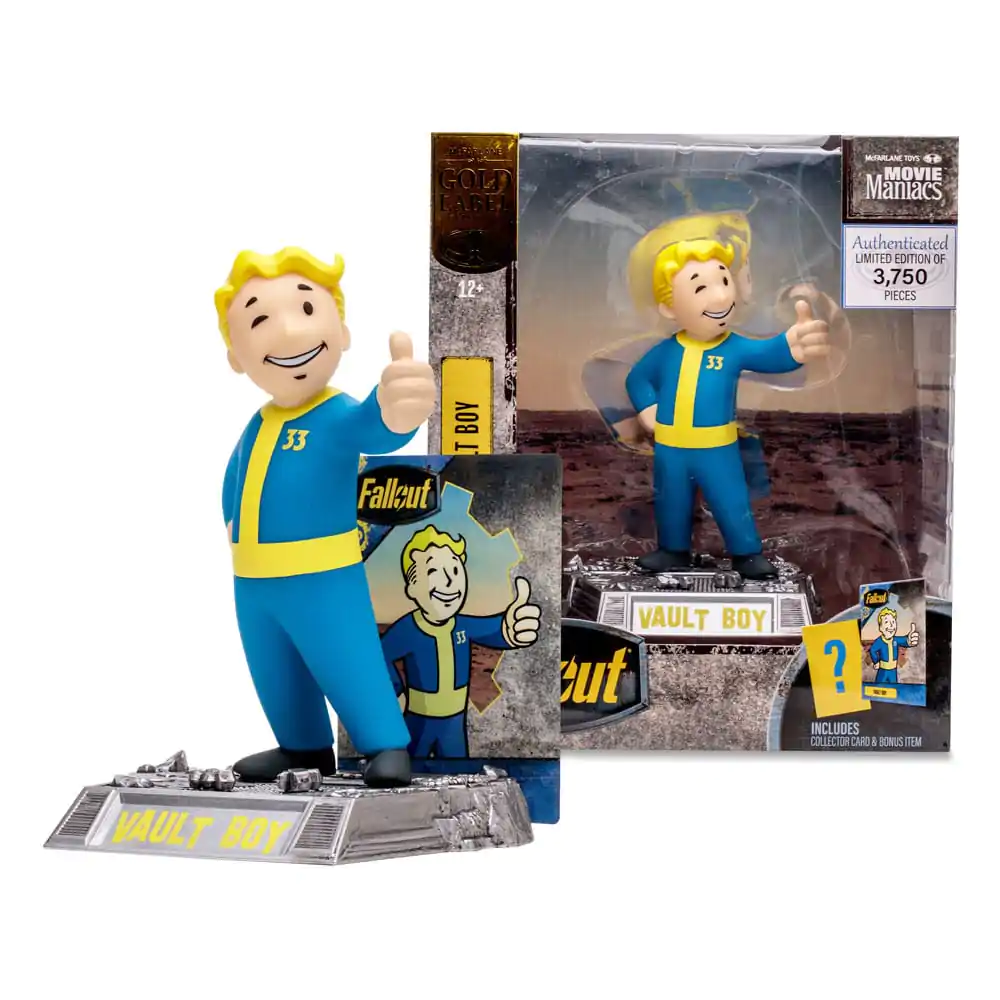 Fallout Movie Maniacs Action Figure Vault Boy (Gold Label) 15 cm termékfotó