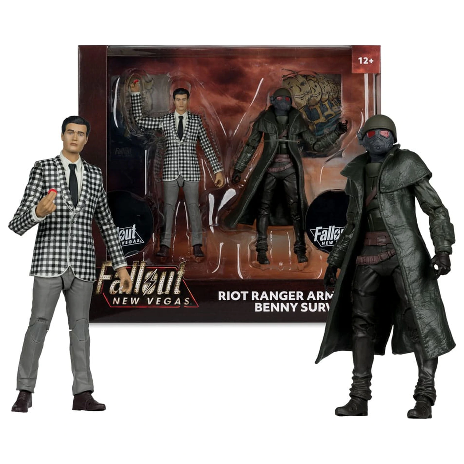 Fallout: New Vegas Statue 2-Pack Riot Ranger Armor & Benny Survivor 18 cm product photo