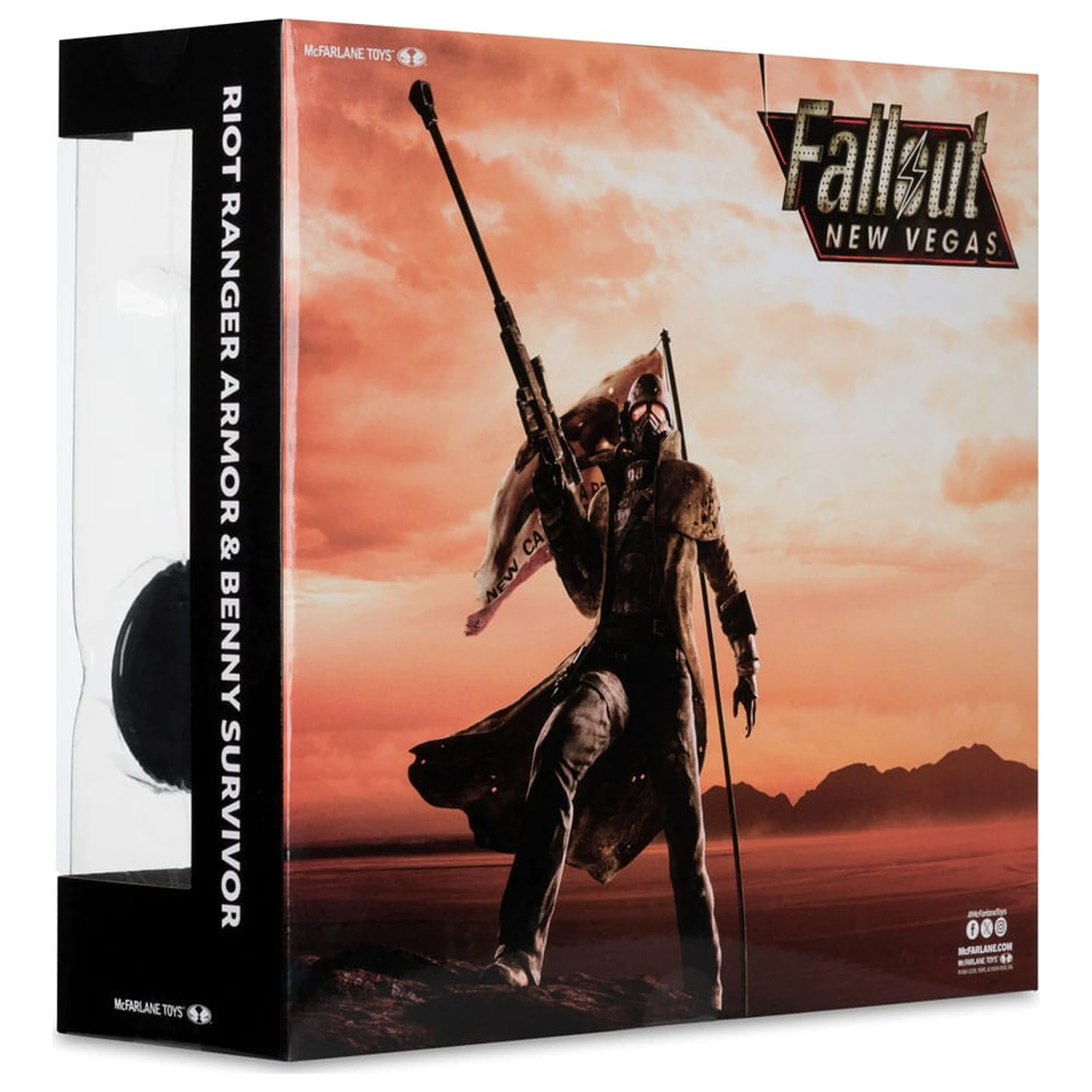 Fallout: New Vegas Statue 2-Pack Riot Ranger Armor & Benny Survivor 18 cm product photo