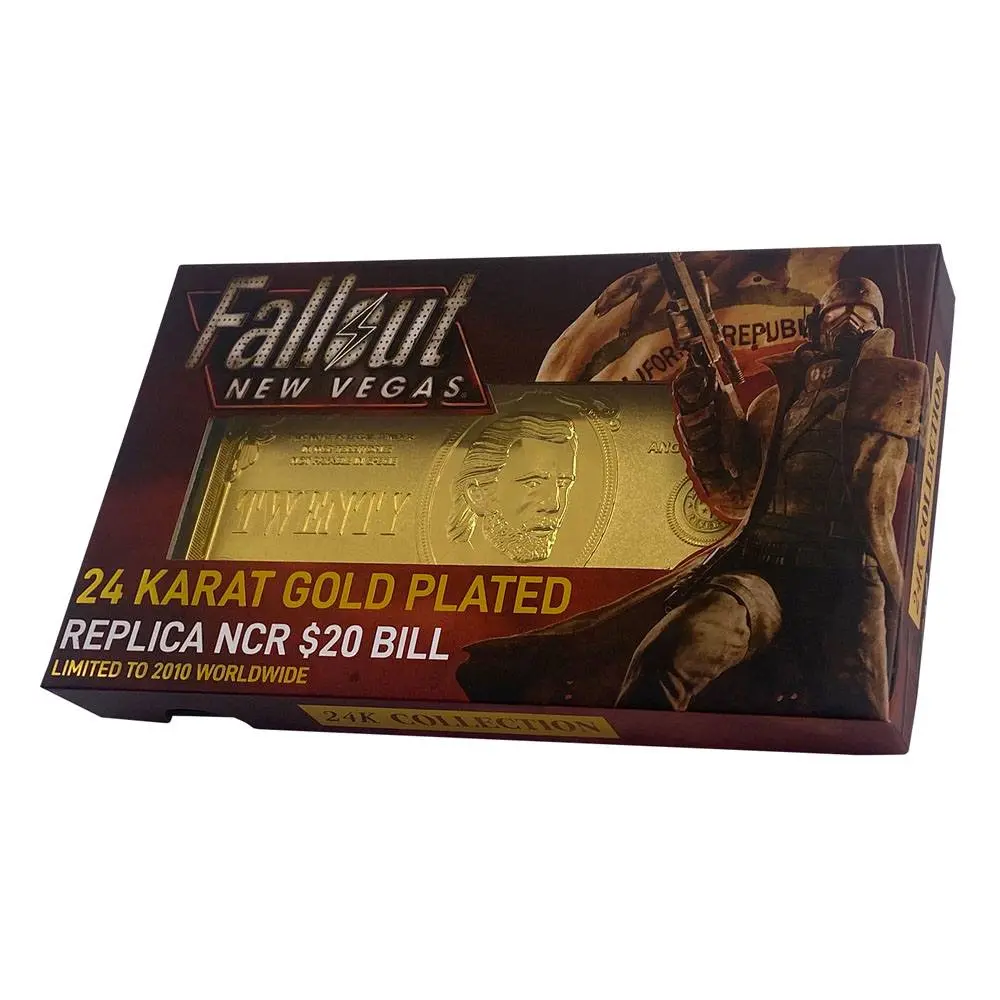 Fallout: New Vegas Replica New California Republik 20 Dollar Bill (gold plated) product photo